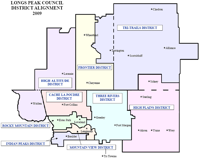 Longs Peak Council Districts
