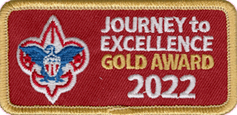 Latest BSA Quality Unit Award, highest level ('Journey to Excellence', gold level)